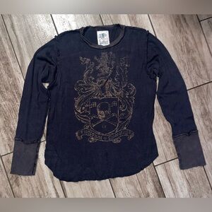 Morphine Generation, vintage, distressed black thermal, Size L